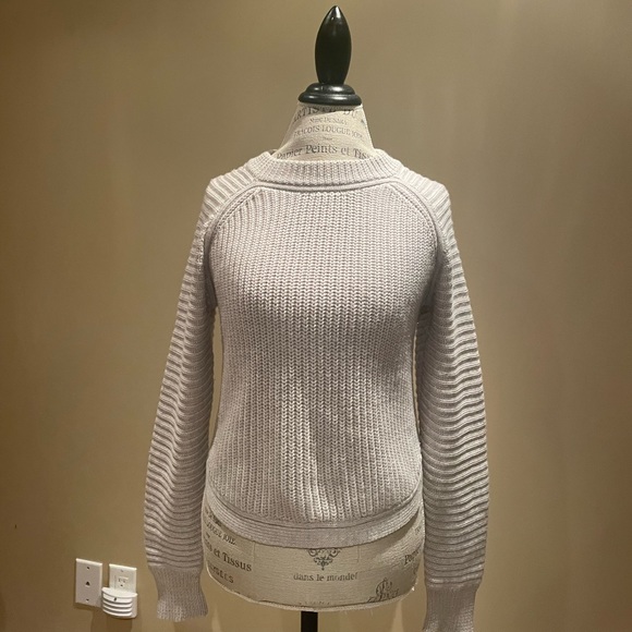 ARITZIA WILFRED ITALIAN WOOL SWEATER IN TAUPE Sz S - Picture 2 of 6